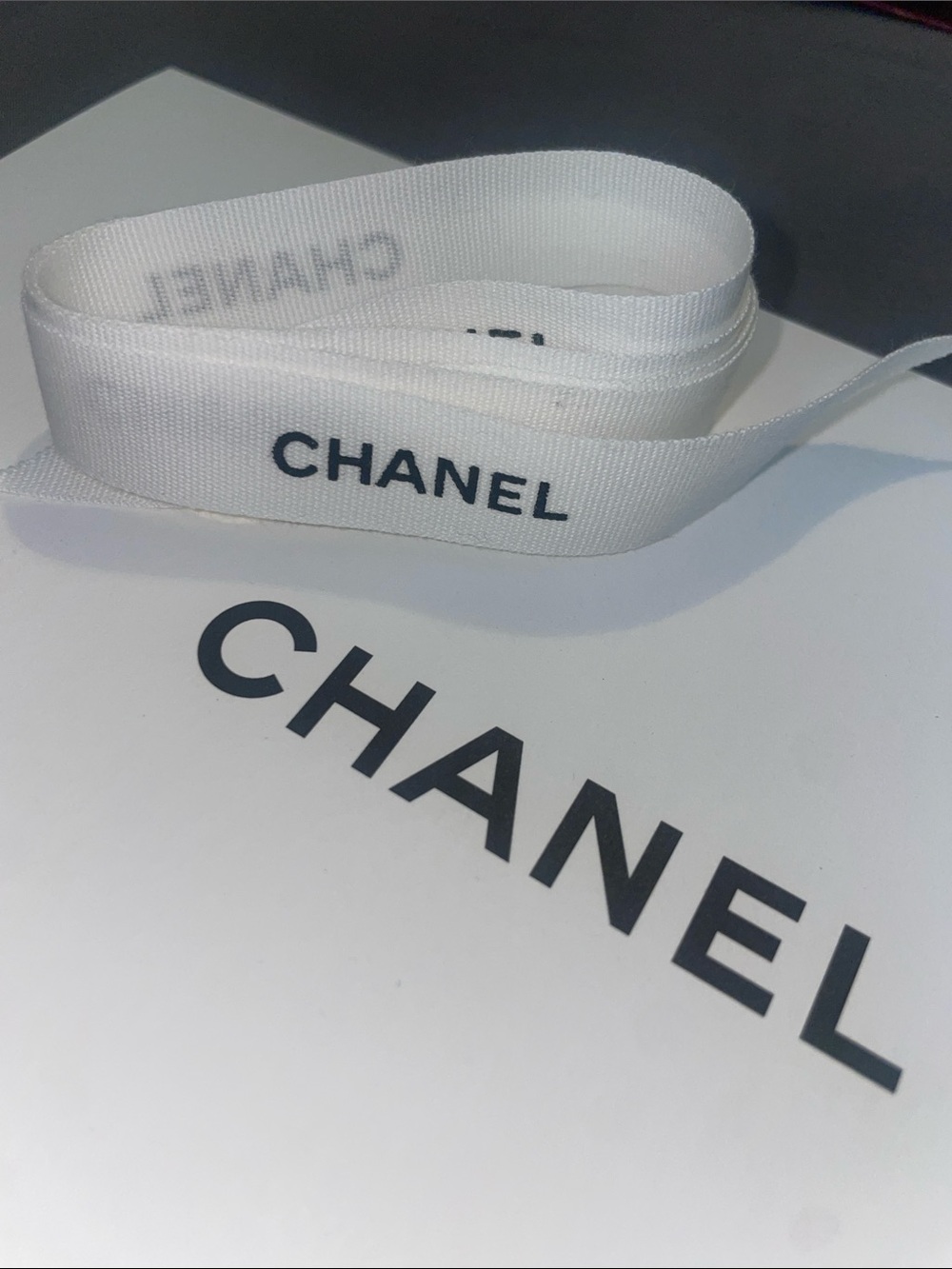 CHANEL ribbon 25-27 inch long